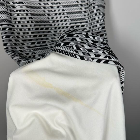 Guess Los Angeles Black & White Striped Abstract Sleeveless Dress Women's 10 - Picture 4 of 7